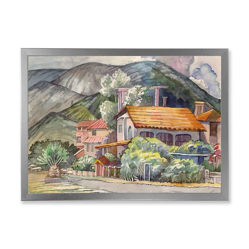 Greek Landscape off The Coast of Aegean Sea  Wall Art