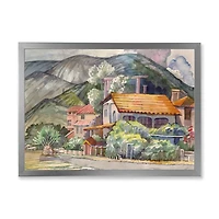 Greek Landscape off The Coast of Aegean Sea  Wall Art