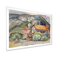 Greek Landscape off The Coast of Aegean Sea  Wall Art