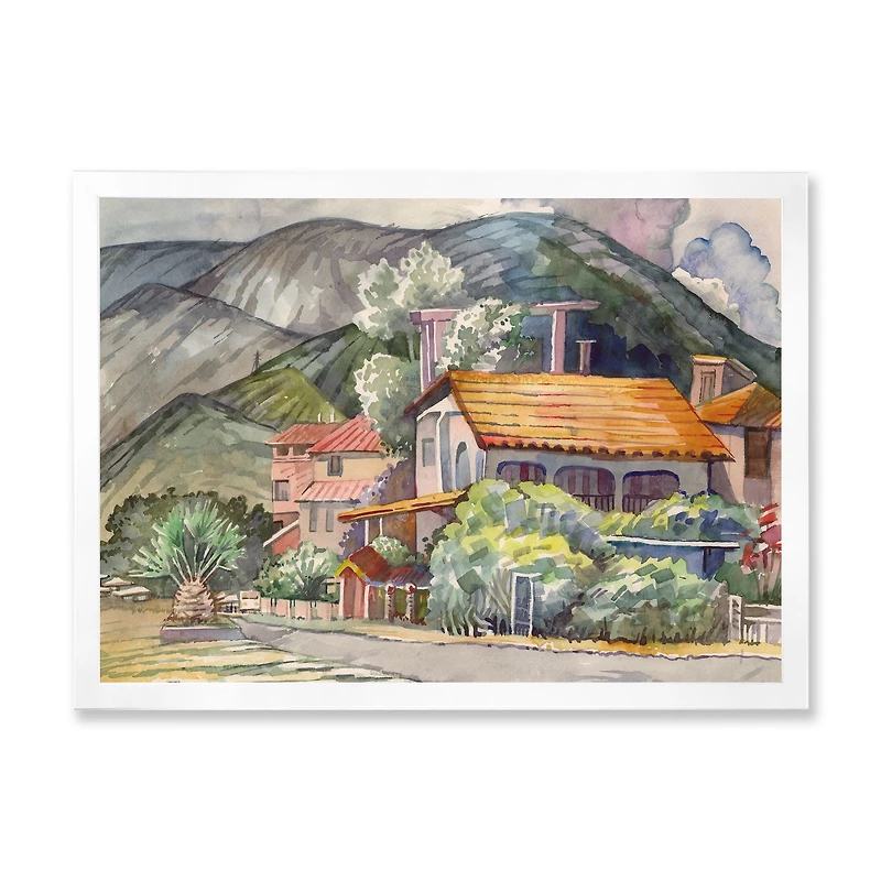 Greek Landscape off The Coast of Aegean Sea  Wall Art