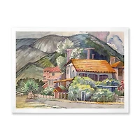 Greek Landscape off The Coast of Aegean Sea  Wall Art