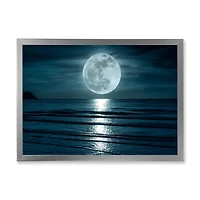 Super Moon Over The Sea I  Wall Art