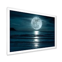 Super Moon Over The Sea I  Wall Art