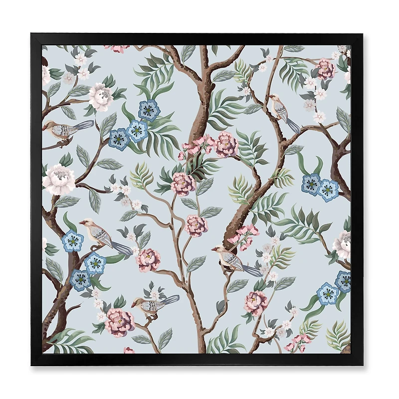 Chinoiserie with Birds and Peonies X  Wall Art