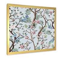 Chinoiserie with Birds and Peonies X  Wall Art