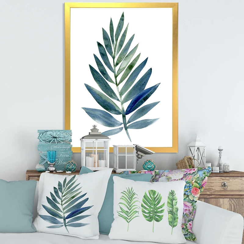 Toile « Tropical Green Leaf »