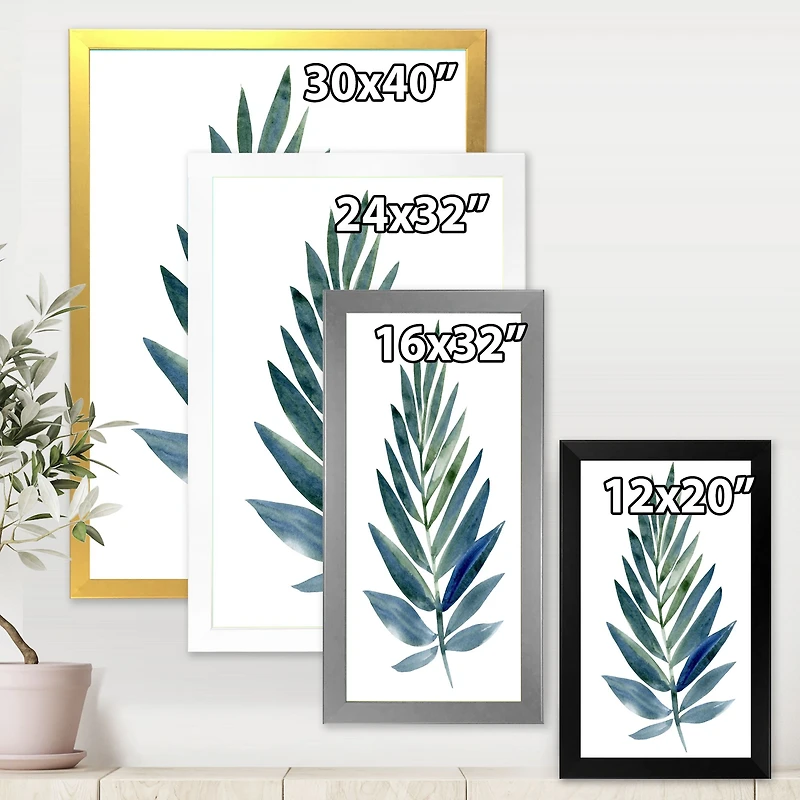 Toile « Tropical Green Leaf »
