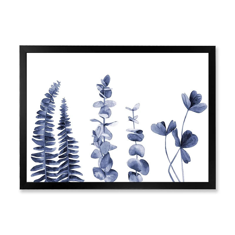 Navy Blue Eucalyptus I Wall Art