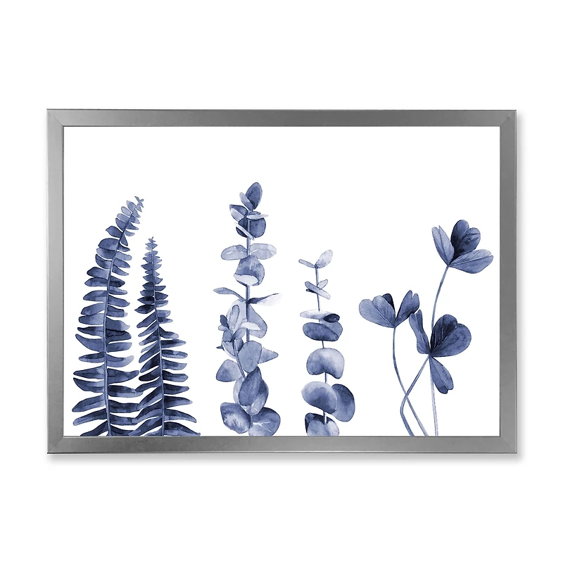 Navy Blue Eucalyptus I Wall Art