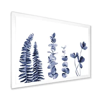 Navy Blue Eucalyptus I Wall Art