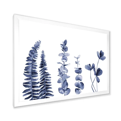Navy Blue Eucalyptus I Wall Art