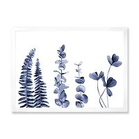 Navy Blue Eucalyptus I Wall Art