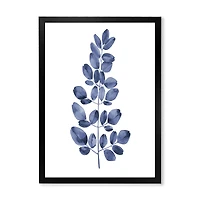 Navy Blue Eucalyptus II  Wall Art