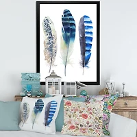 Colourful Boho Feathers I  Wall Art