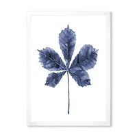 Toile « Navy Blue Chestnut Leaf »