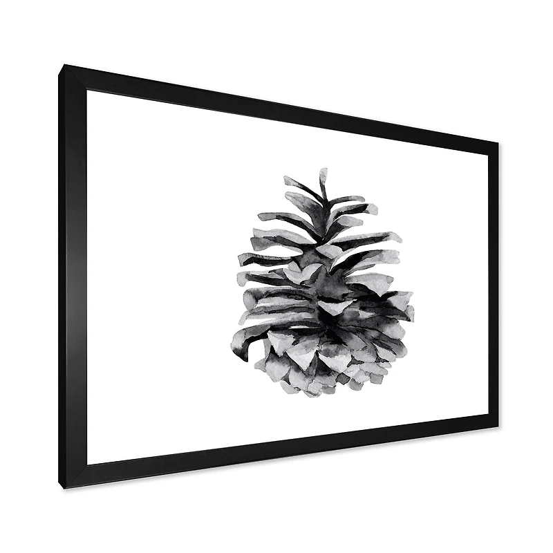 Toile « Conifer Cone Monochrome »
