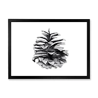 Toile « Conifer Cone Monochrome »