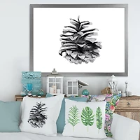 Toile « Conifer Cone Monochrome »