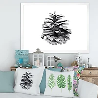 Toile « Conifer Cone Monochrome »