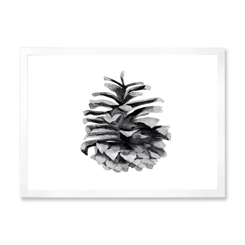 Toile « Conifer Cone Monochrome »