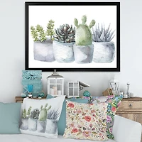 Cactus and Succulent House Plants I  Wall Art