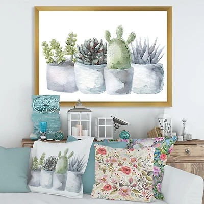 Cactus and Succulent House Plants I  Wall Art