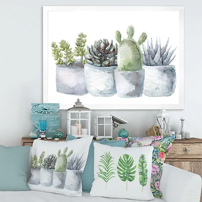 Cactus and Succulent House Plants I  Wall Art