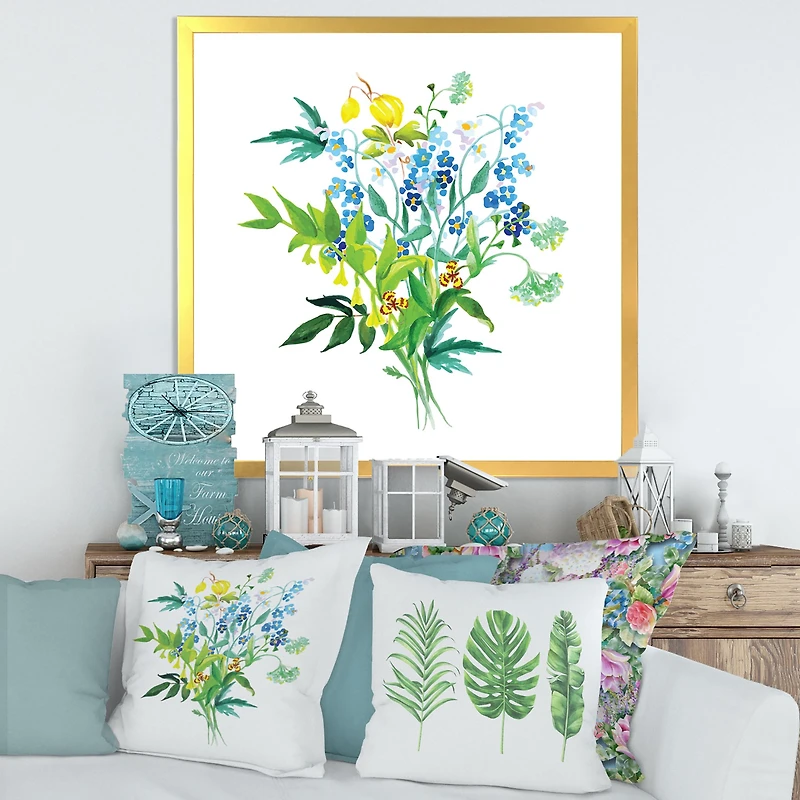 Toile « Meadow Flowers Garland »