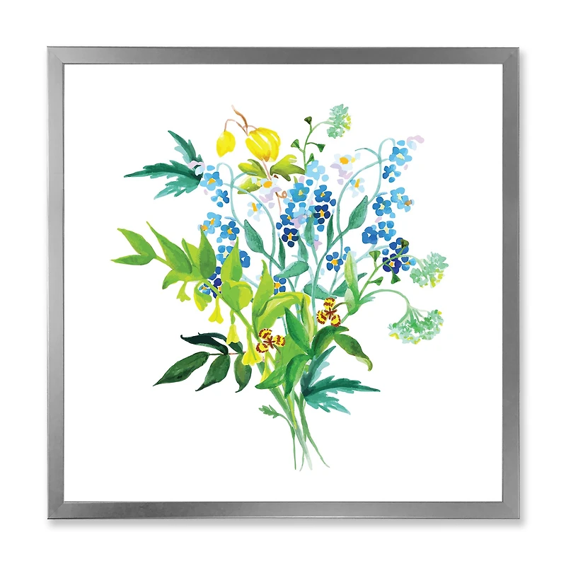 Meadow Flowers Garland  Wall Art