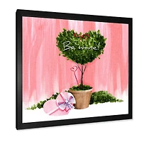 Heart Shaped Valentine House Plant  Wall Art