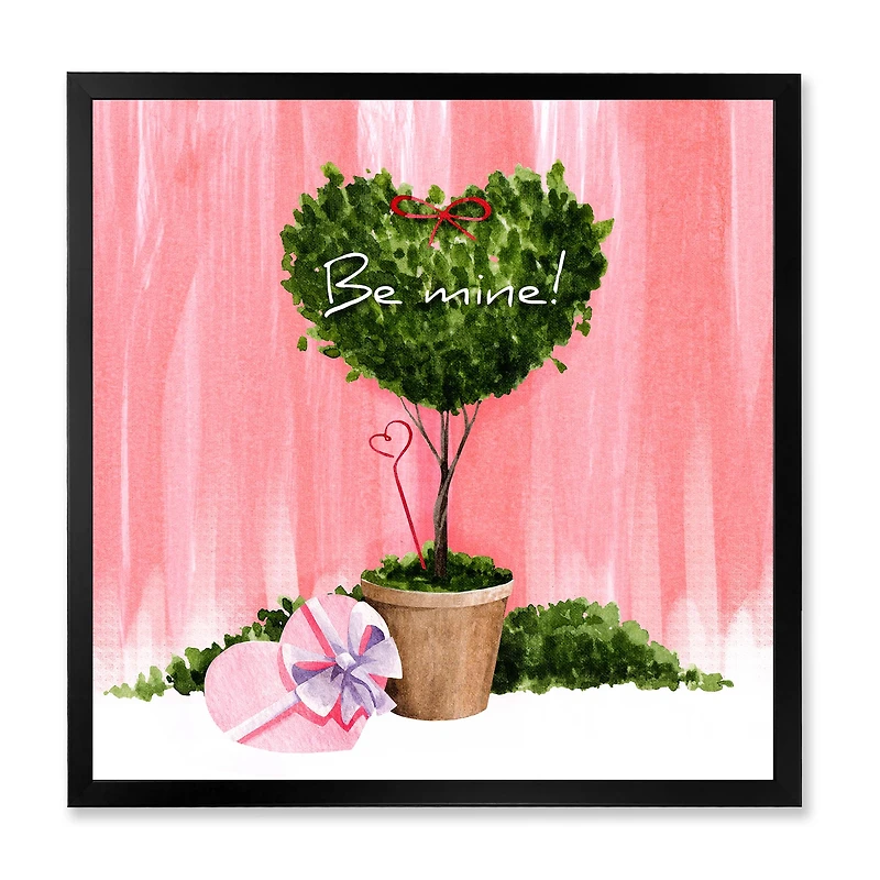 Toile « Heart Shaped Valentine House Plant »