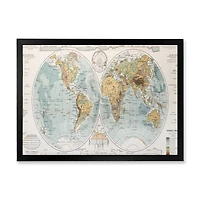 Ancient Map of The World II Wall Art