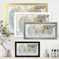 Ancient Map of The World II Wall Art