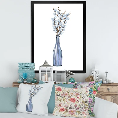 Toile « Bunch of Blue Willow Twigs II »