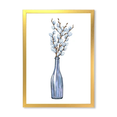 Bunch of Blue Willow Twigs II Wall Art