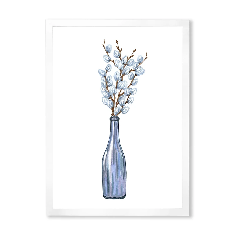 Bunch of Blue Willow Twigs II  Wall Art