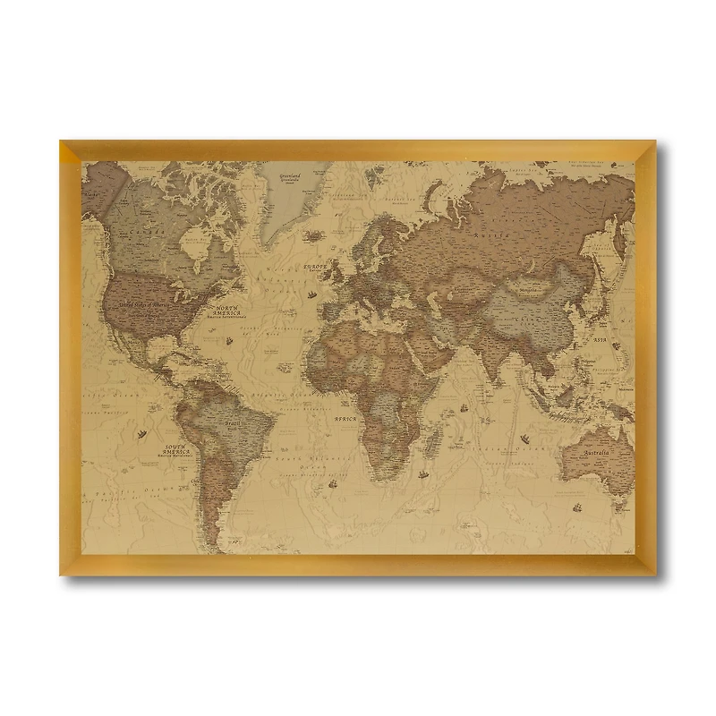 Toile « Ancient Map of The World III
