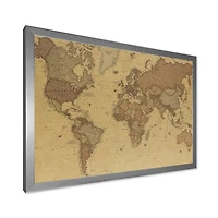 Ancient Map of The World III Canvas Wall Art
