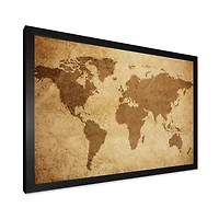 Ancient Map of The World V Canvas Wall Art