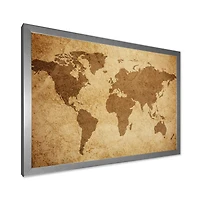 Ancient Map of The World V Canvas Wall Art