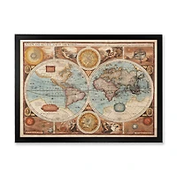 Ancient Map of The World VIII Wall Art