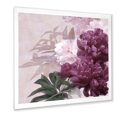 Vintage Purple and Pink Flowers I Wall Art