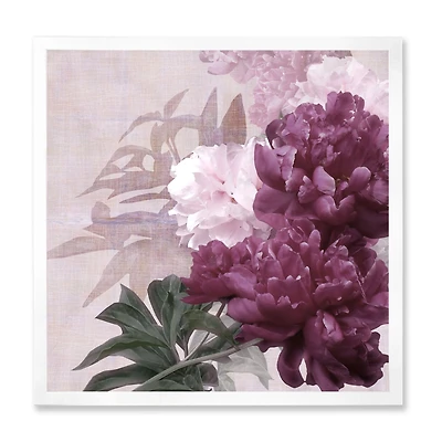 Vintage Purple and Pink Flowers I  Wall Art