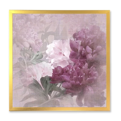 Vintage Purple and Pink Flowers II  Wall Art