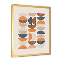 Abstract Sun and Moon S Blue Orange  Wall Art