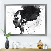 Monochrome Portrait of African American Woman I  Wall Art