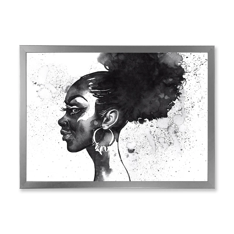 Monochrome Portrait of African American Woman I  Wall Art