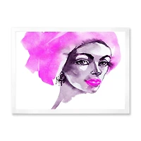 Afro American Woman Fashion Portrait  Wall Art