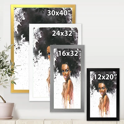 Portrait of African American Woman VII  Wall Art