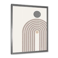 Abstract Rainbow Sun and Moon Earth Tones I  Wall Art